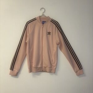 Adidas Women's Track Jacket Coat Sz Sm Pink Y2K 2026 Spring Gym Pilates Streetwe